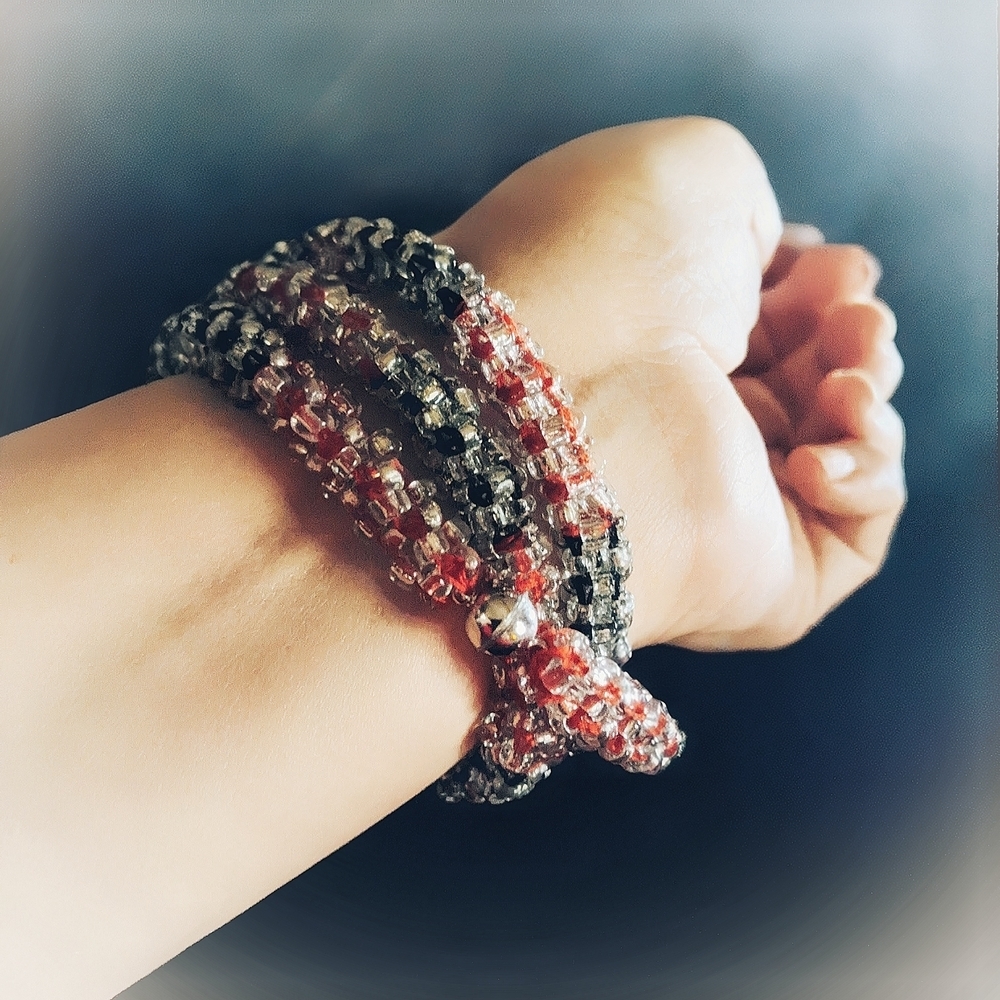 Elegant Beaded Rope Necklace / Bracelet